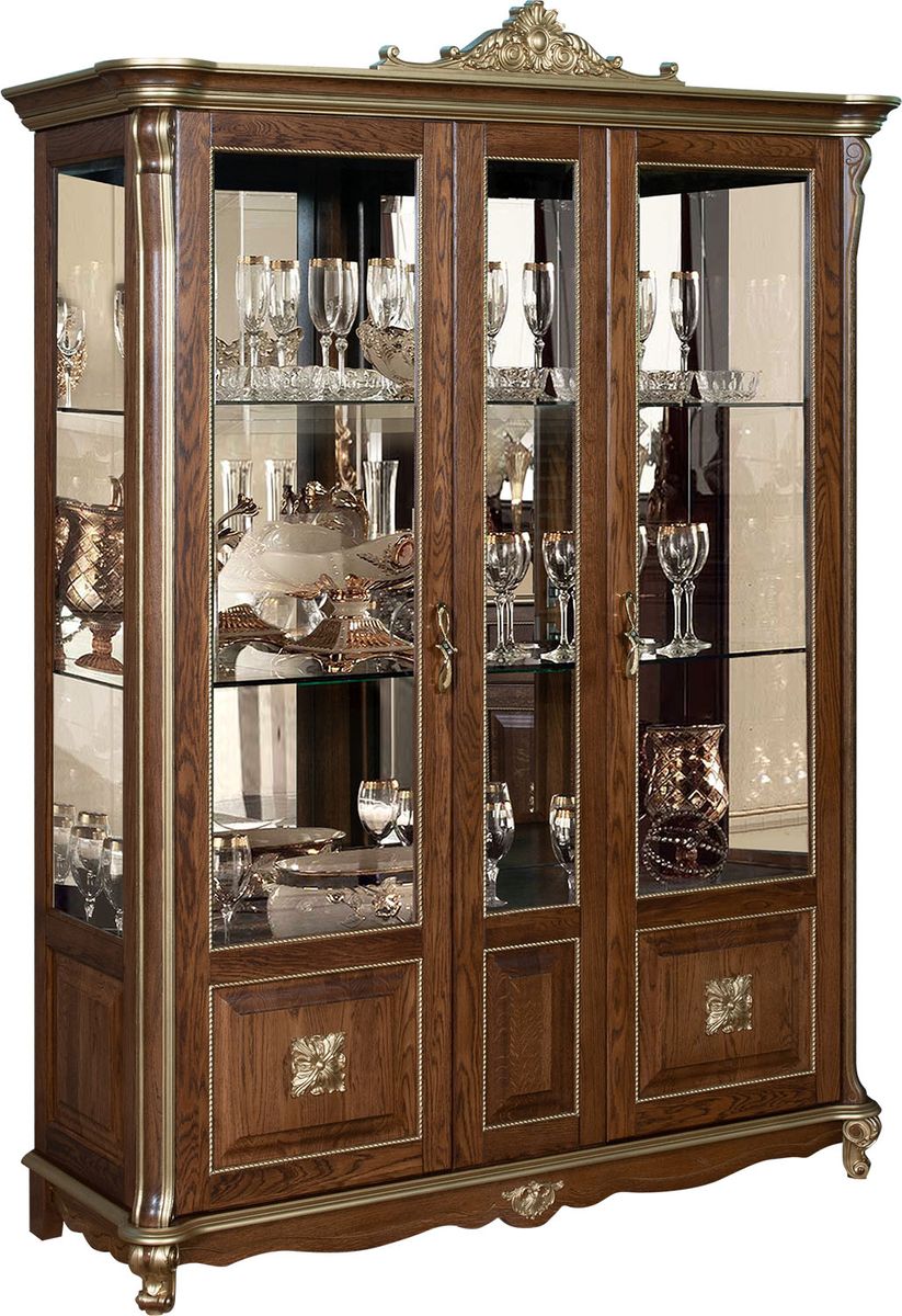 Шкаф с витриной "Алези 5 Люкс" П350.05л 